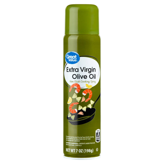 Great Value Extra Virgin Olive Oil Non-Stick Cooking Spray, 7 oz