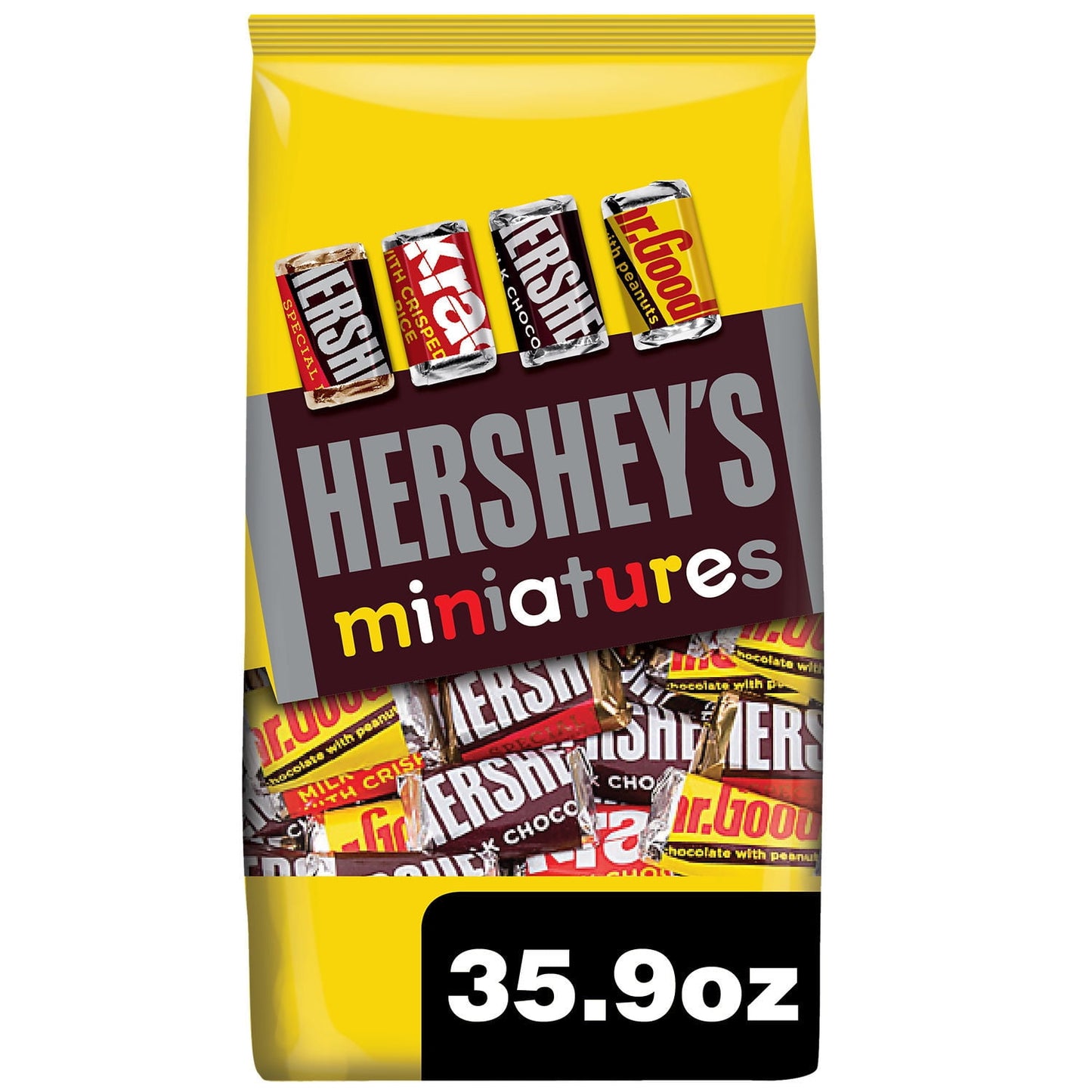 Hershey's Miniatures Assorted Chocolate Candy, Party Pack 35.9 oz