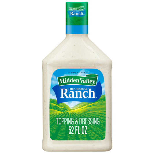 Hidden Valley Gluten Free Keto-Friendly Original Ranch Salad Dressing and Topping, 52 fl ozf