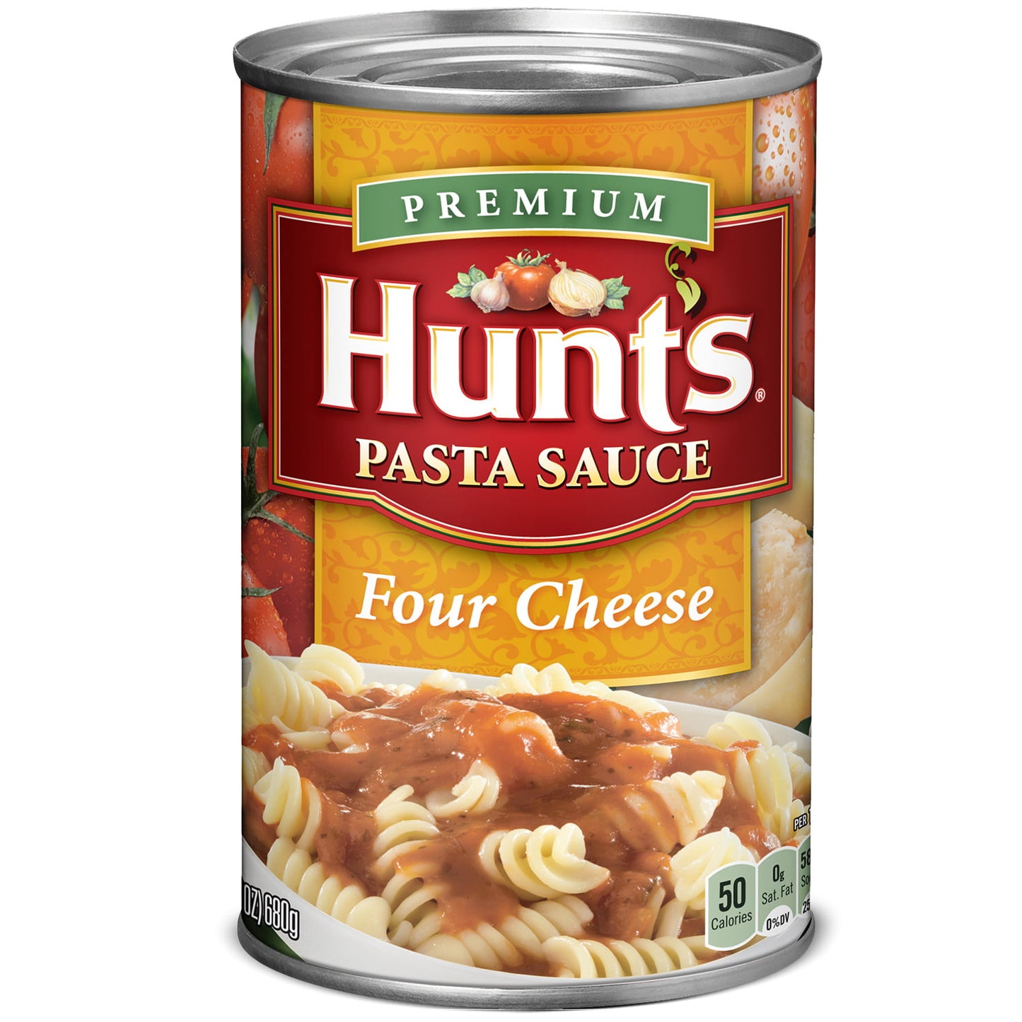 Hunt's Four Cheese Pasta Sauce, 100% Natural Tomato Sauce, 24 Oz Can