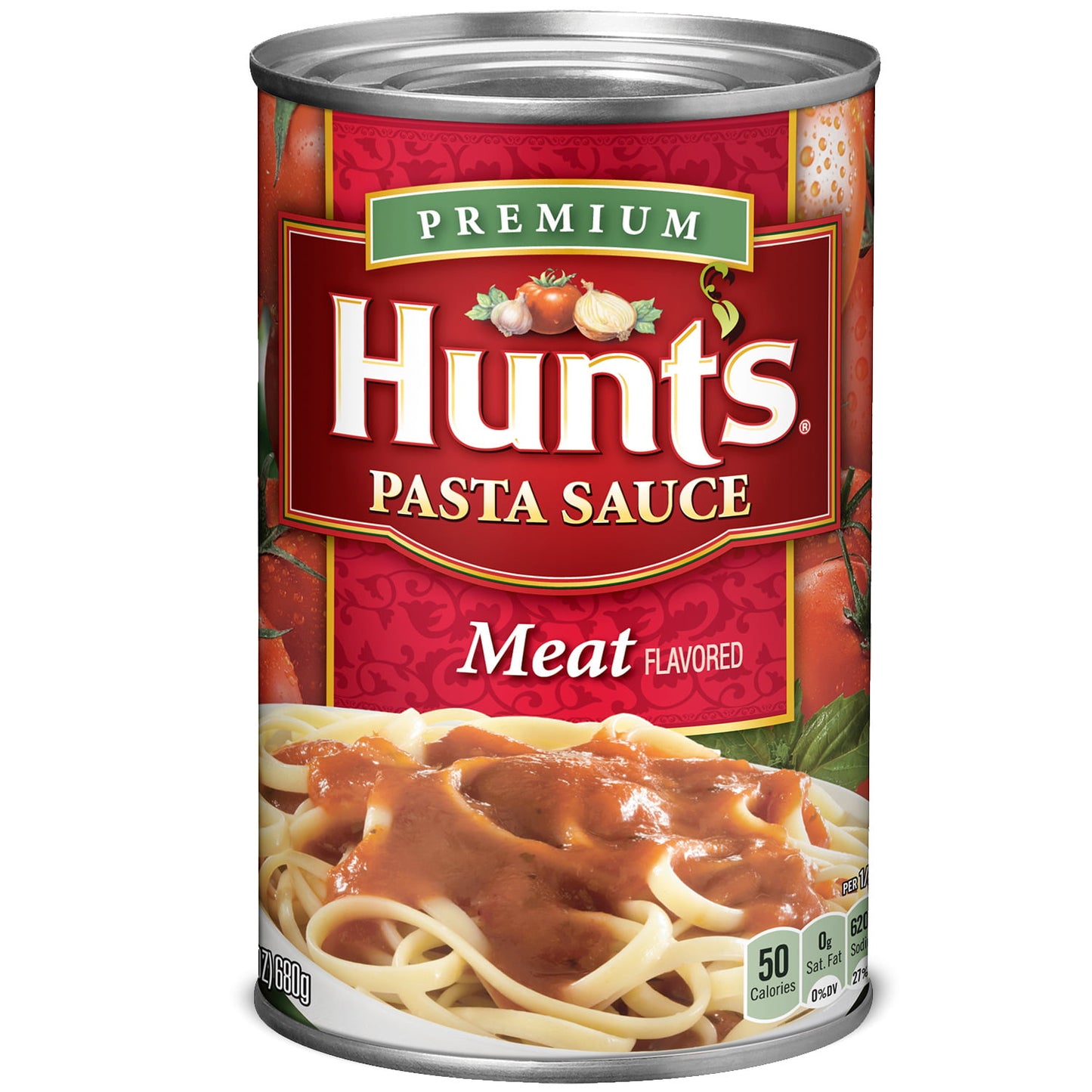 Hunt's Meat Flavored Pasta Sauce, 100% Natural Tomato Sauce, 24 Oz Can