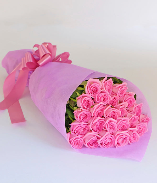 Joanne Premium - Two Dozen Long Stem Pink Roses