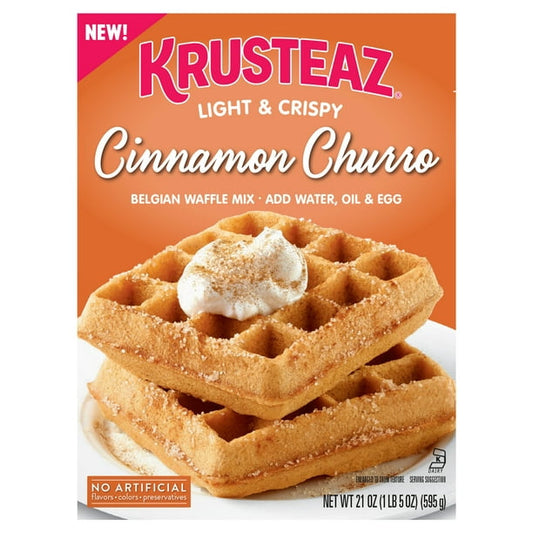 Krusteaz Cinnamon Churro Belgian Waffle Mix