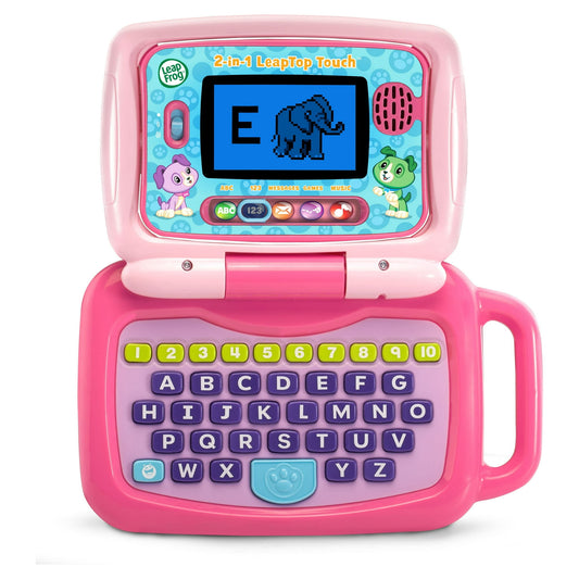 LeapFrog 2-in-1 LeapTop Touch for Toddlers, Electronic Learning System, Teaches Letters, Numbers
