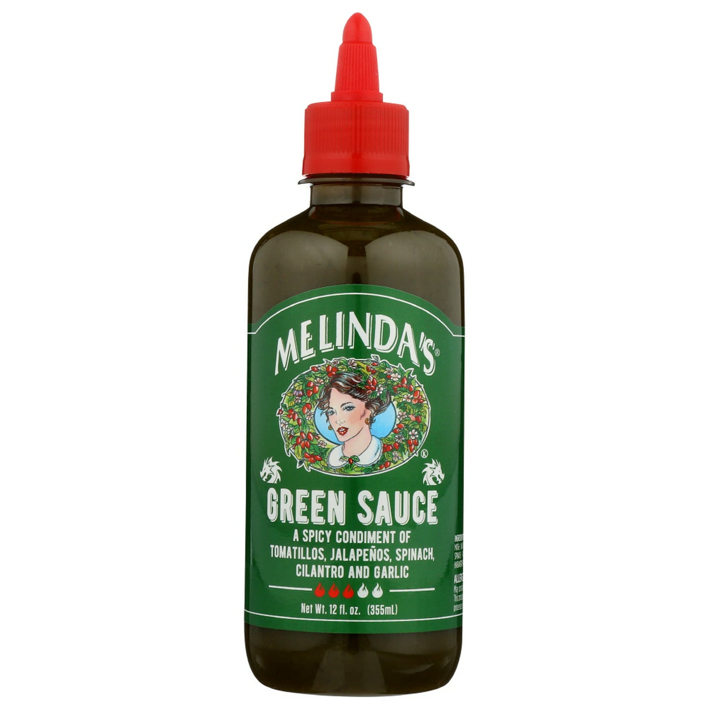 Melinda's Green Sauce, Spicy Tomato Jalapeno Condiment, 12 oz