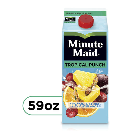 Minute Maid Tropical Fruit Punch Drink, 59 fl oz Carton