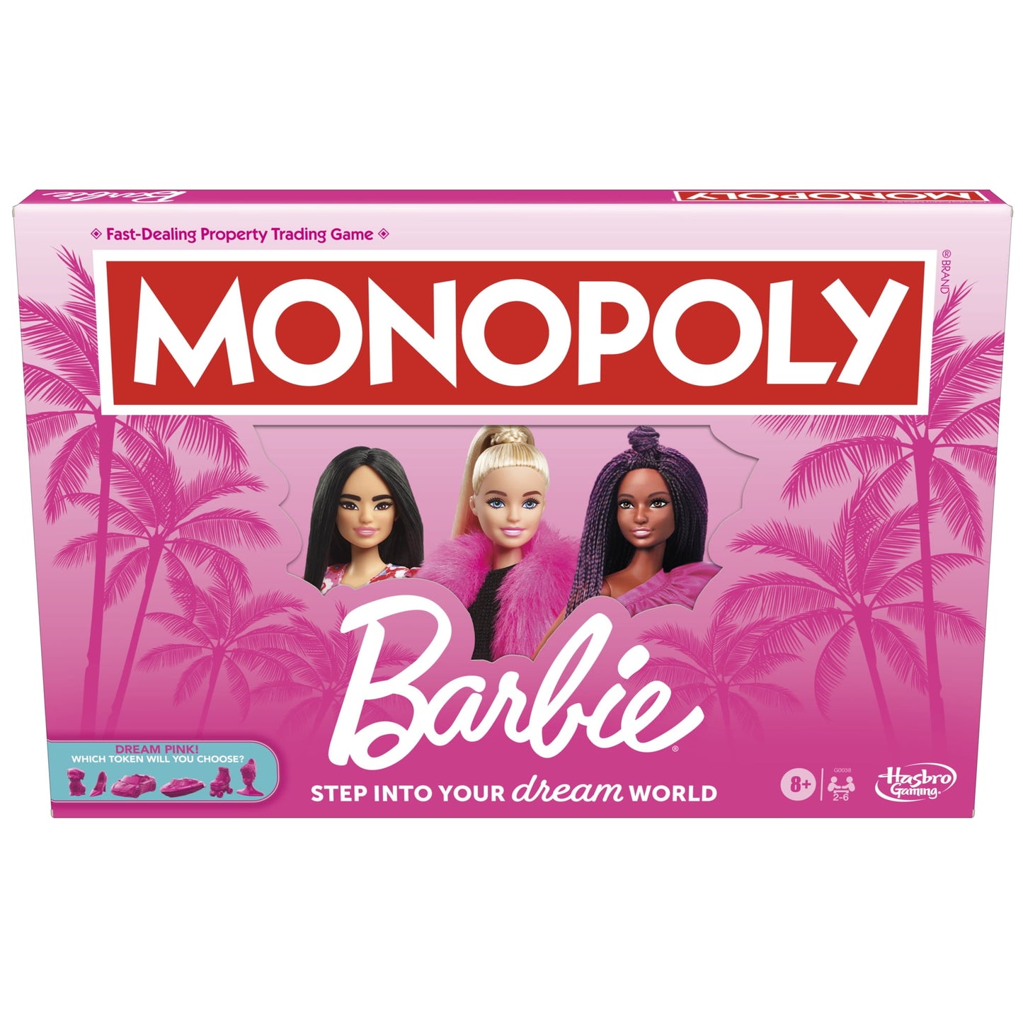 Monopoly: Barbie Edition Board Game, Family Games for 2-6 Players, Ages 8+