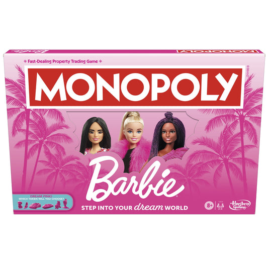 Monopoly: Barbie Edition Board Game, Family Games for 2-6 Players, Ages 8+