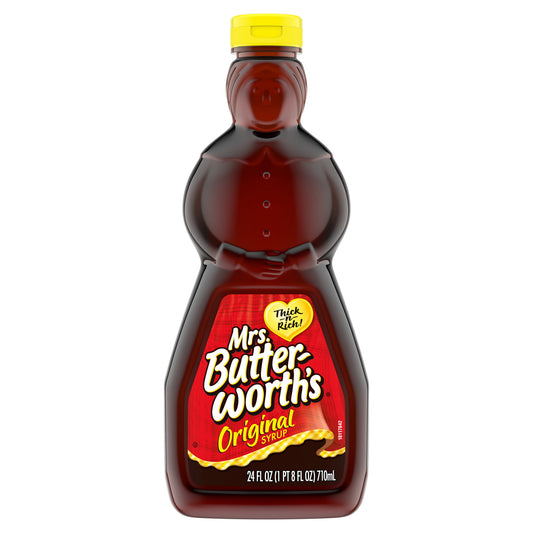 Mrs. Butterworth's Original Thick and Rich Pancake Syrup, 24 FL oz Bottle
