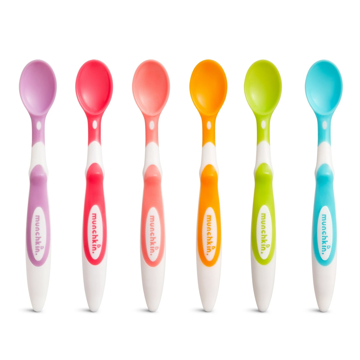 Munchkin Soft-Tip Infant Spoon, BPA Free, Multi-Color, 6 Count