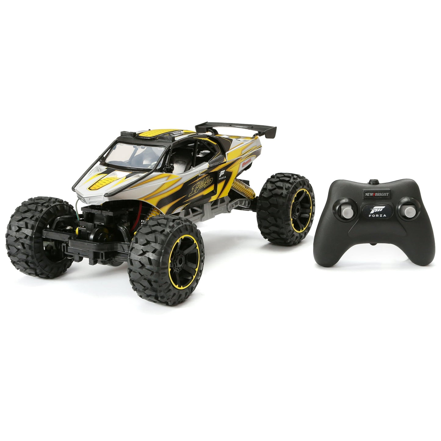 New Bright (1:14) Forza Funco F9 Battery Radio Control 4X4 Buggy, Silver, 61443U