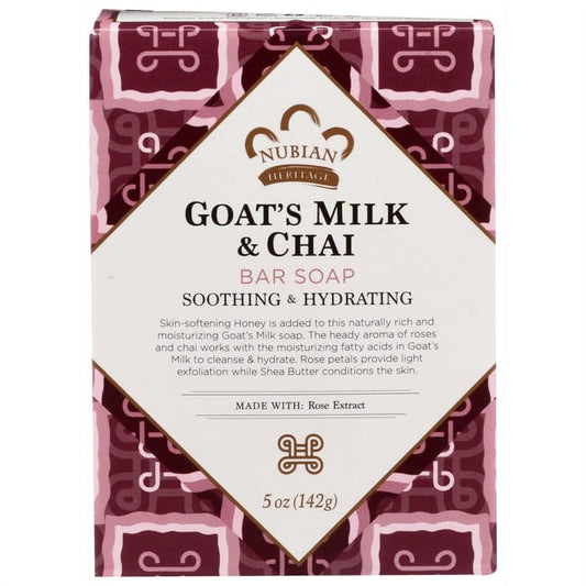 Nubian Heritage Goat's Milk and Chai Bar Soap 5 oz Bar(S)