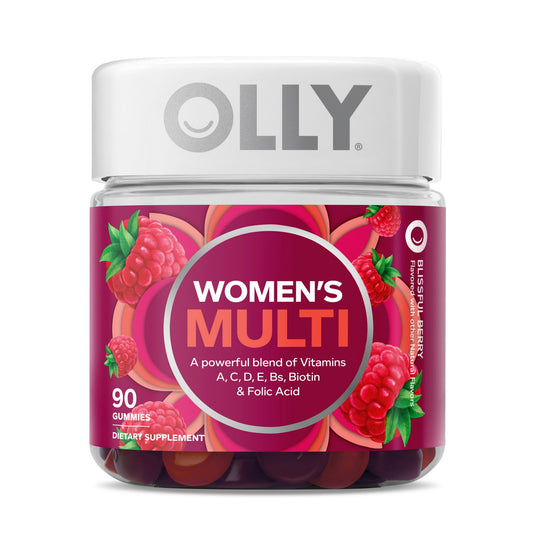 OLLY Women's Multivitamin Gummy, Health and Immune Support, Berry, 90 Ct