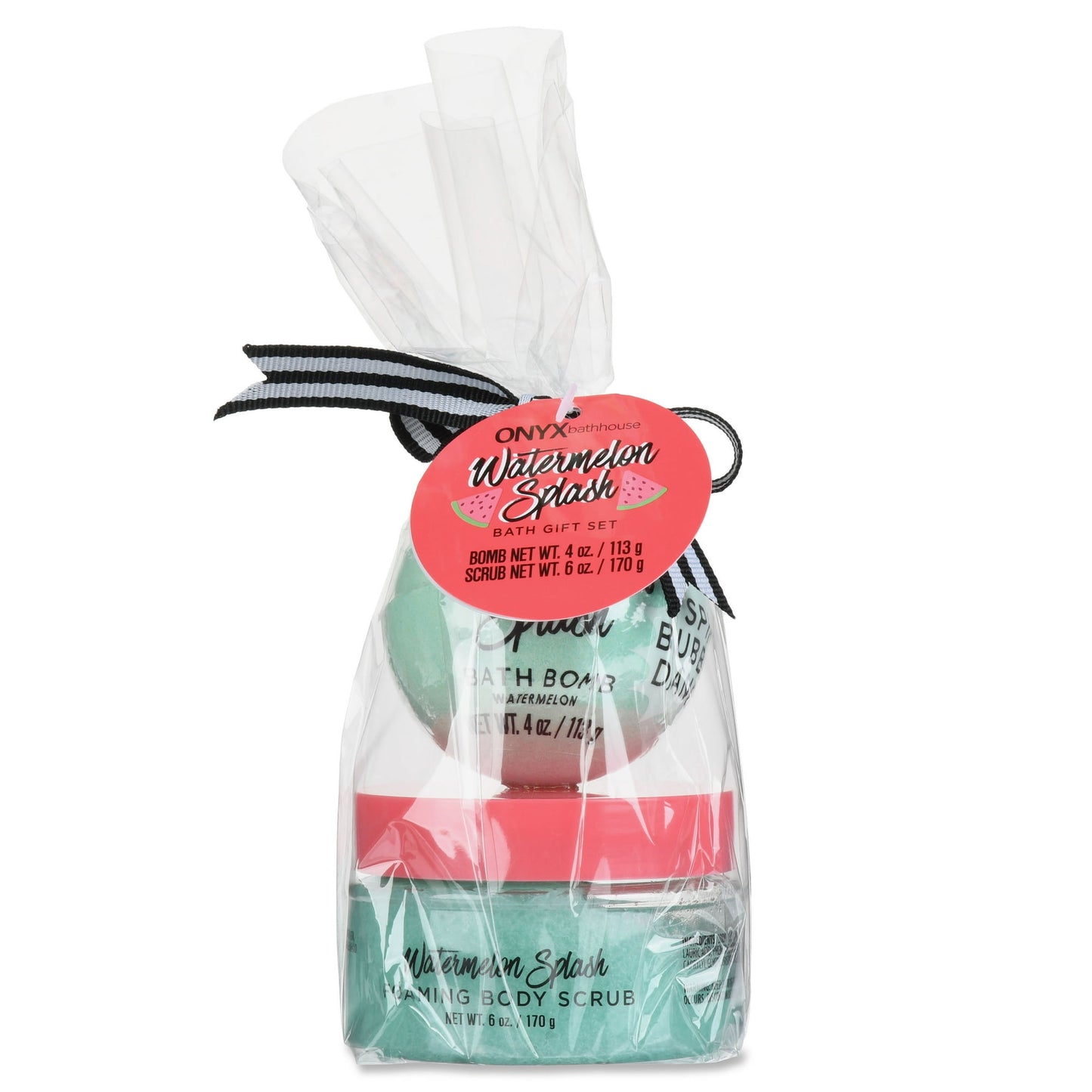 Onyx Bathhouse Watermelon Splash 2 Piece Bath Gift Set, Unisex