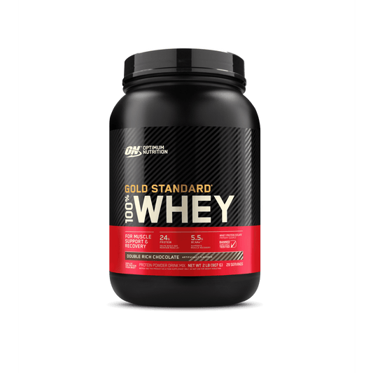 Optimum Nutrition, Gold Standard 100% Whey Protein Powder, Double Rich Chocolate, 2 lb, 29 Servings