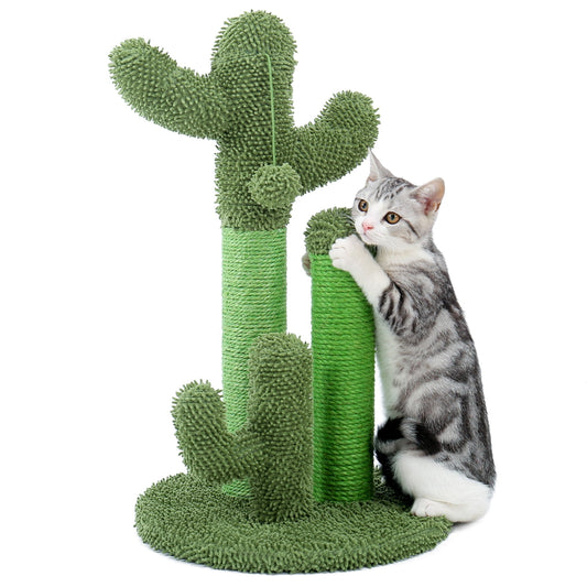 PAWZ Road 23-inches Cactus Cat Scratching Posts Medium Sisal Cat Scratcher, Green