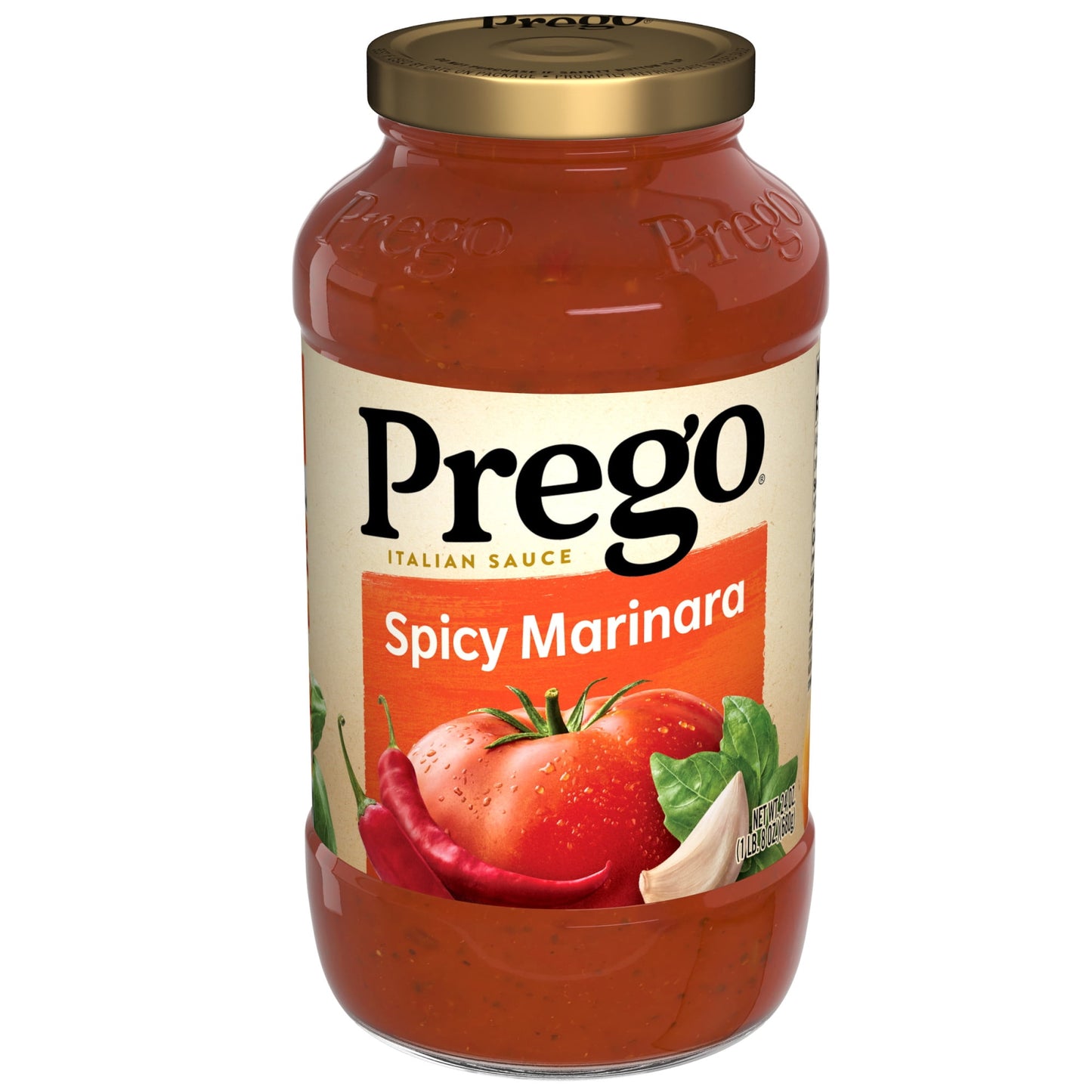 Prego Spicy Marinara Pasta Sauce, 24 oz Jar