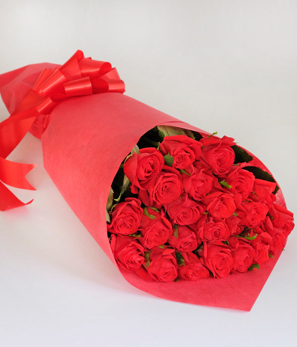 Red France Premium - Two Dozen Long Stem Red Roses