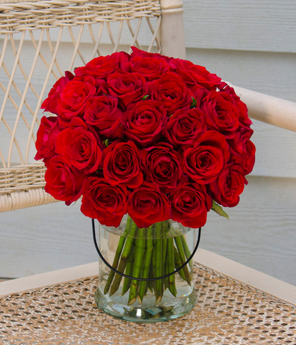 Red France Premium - Two Dozen Long Stem Red Roses