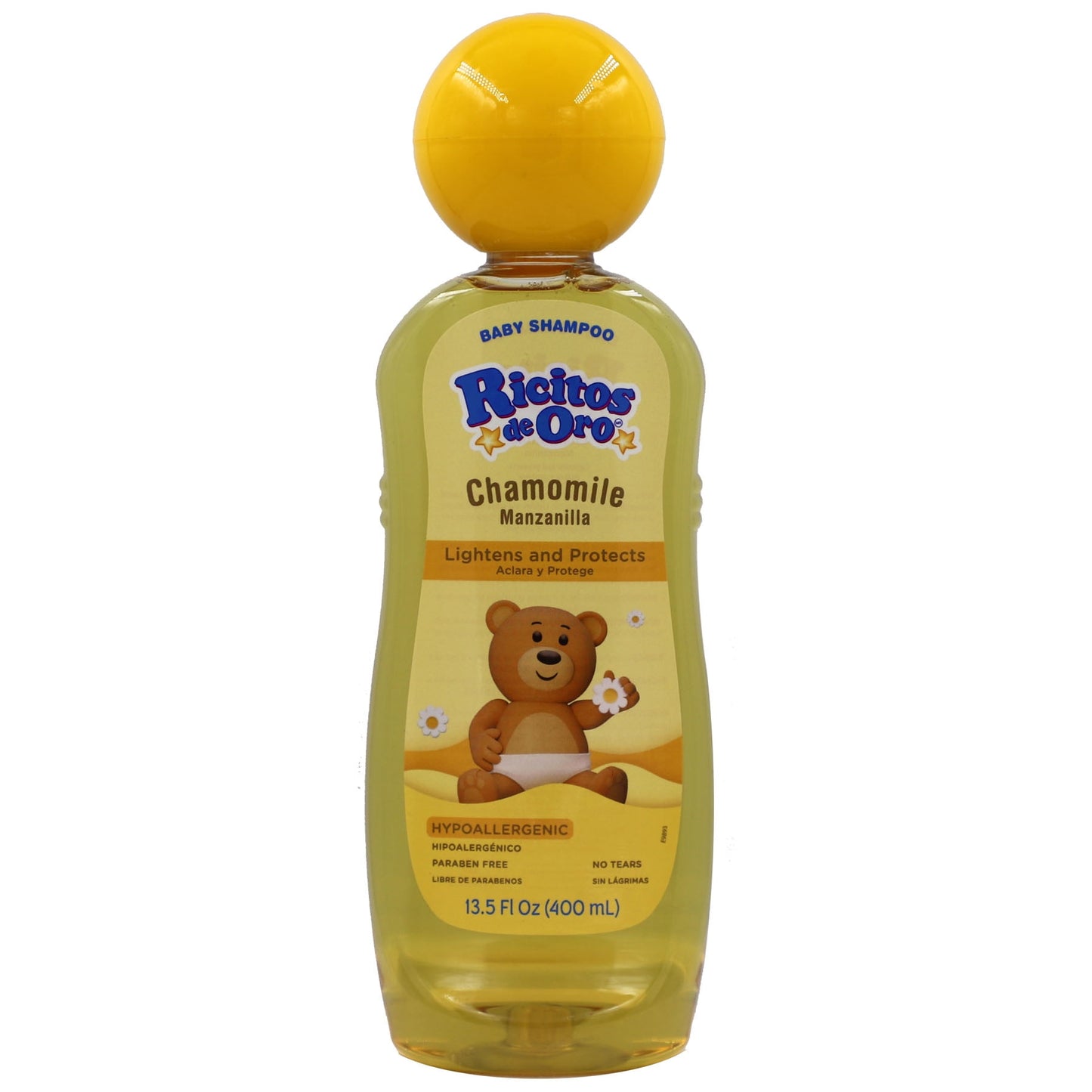 Ricitos de Oro Manzanilla Baby Shampoo Chamomile, Lightening Shampoo, Color Protection, 13.5 fl oz