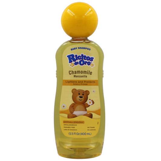 Ricitos de Oro Manzanilla Baby Shampoo Chamomile, Lightening Shampoo, Color Protection, 13.5 fl oz