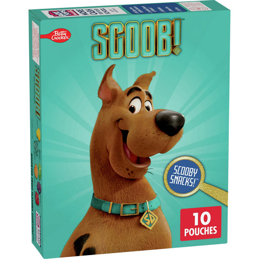 Scooby Doo Fruit Flavored Snacks, Treat Pouches, 10 ct