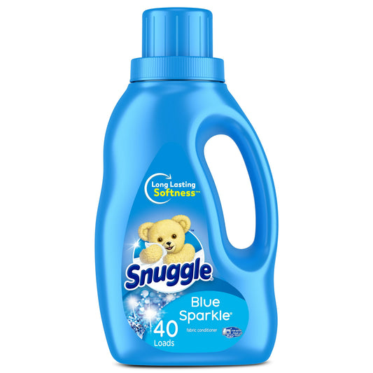 Snuggle Fabric Softener Liquid, Blue Sparkle, 32 Ounce, 40 Loads