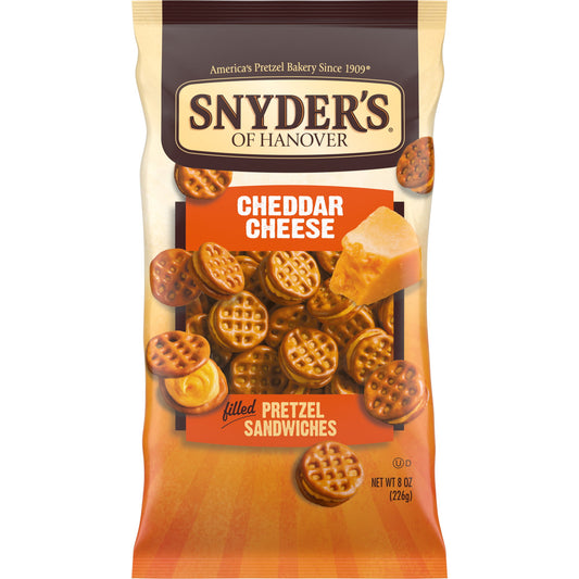 Snyder's of Hanover Pretzel Sandwiches, Cheddar Cheese, 8 oz