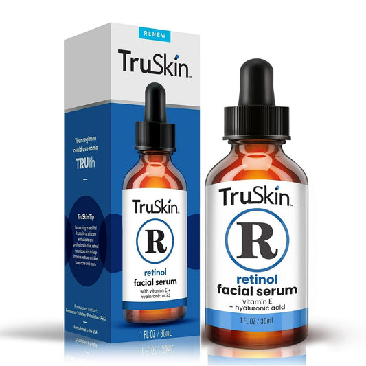 TruSkin Retinol Serum for Face – Gentle Anti-Aging Serum with Retinol, Hyaluronic Acid, 1 fl oz
