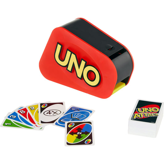 UNO Attack Card Game for Family Night with Card Launcher Featuring Lights  and Sounds