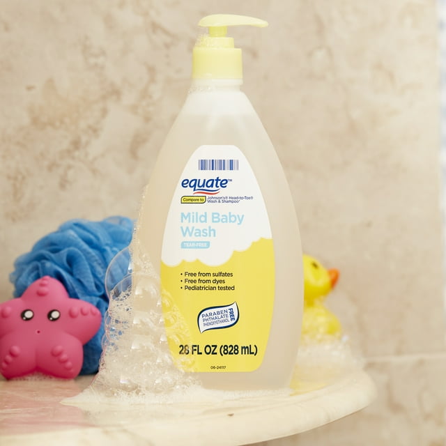 Equate Tear-Free Mild Baby Wash, 28 fl oz