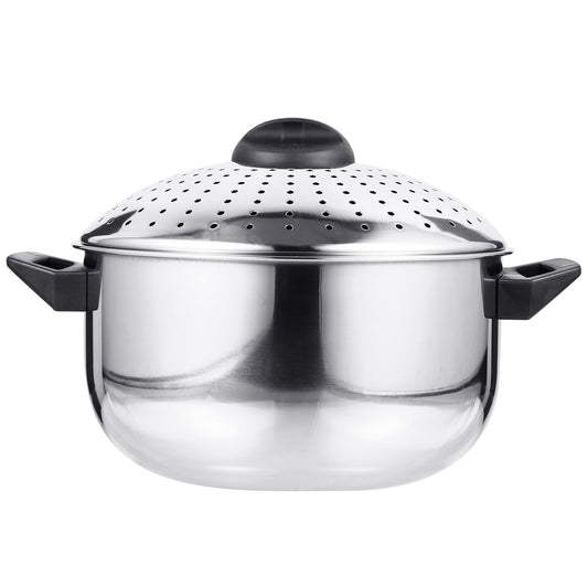 Pot Pastastainless Kitchen Strainer Steel Cooking Lid Ramen Noodles Casserole Pan Boiling Stew Spaghetti Lid Metal