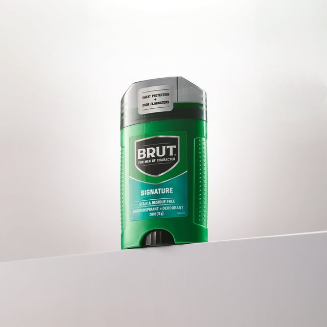 Brut Classic Antiperspirant  Deodorant Oval-Solid Stick 2 oz