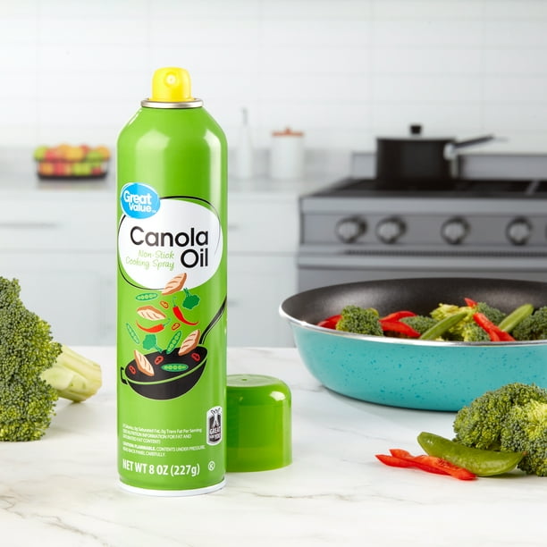 Great Value Canola Oil Non-Stick Cooking Spray, 8 oz