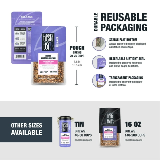 Tiesta Tea - Mango Dreamzzz, Relaxer Loose Leaf Herbal Tea, Caffeine Free, GMO-Free, 1.5oz Pouch