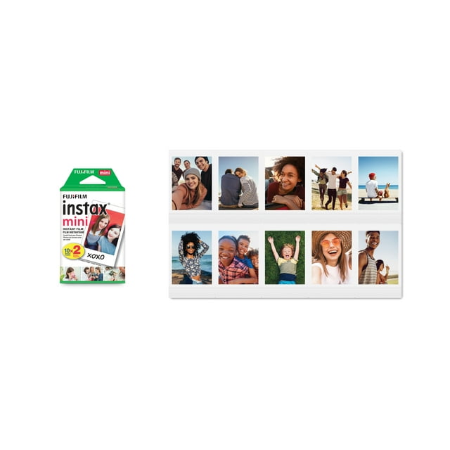 Fujifilm Instax Mini Twin Film Pack (20 Photos; Film Size of 8.6cm x 5.4cm)