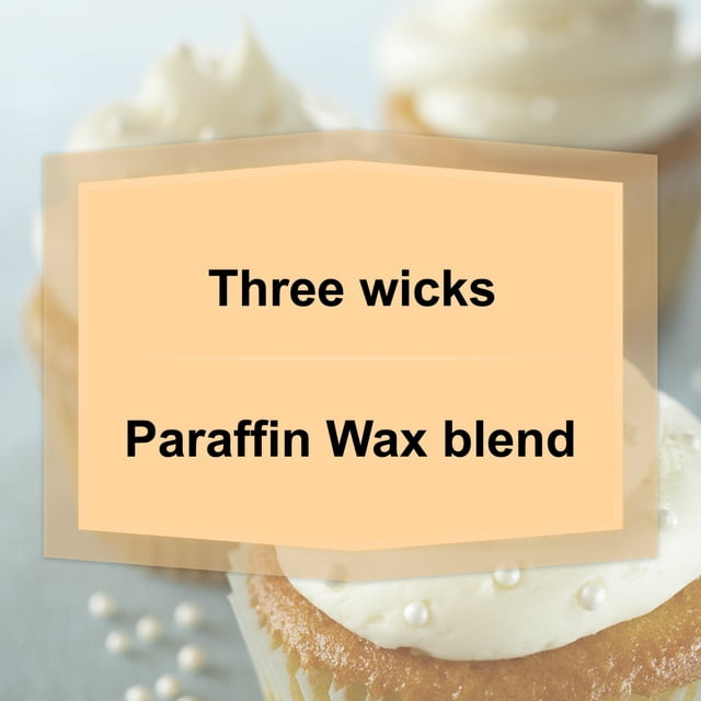 Mainstays Vanilla Scented 3-Wick Glass Jar Candle, 11.5 oz