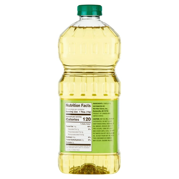 Great Value Canola Oil, 48 fl oz
