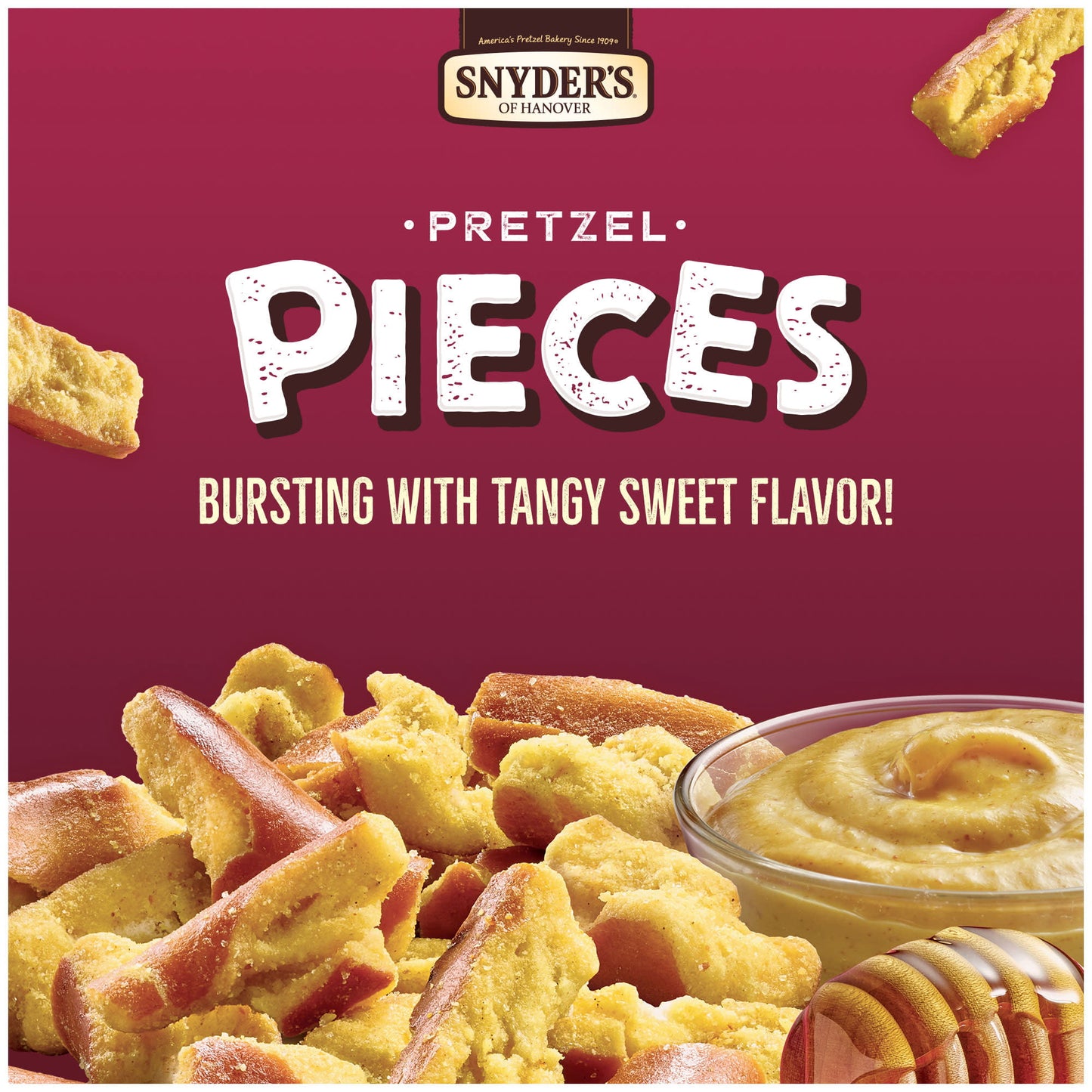 Snyder's of Hanover Pretzel Pieces, Honey Mustard and Onion, 11.25 oz
