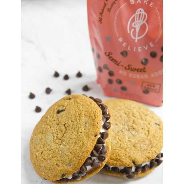 Bake Believe, Keto-Friendly, Semi-Sweet Baking Chips, 9 oz Pouch