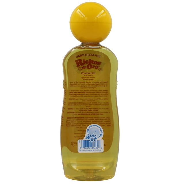 Ricitos de Oro Manzanilla Baby Shampoo Chamomile, Lightening Shampoo, Color Protection, 13.5 fl oz