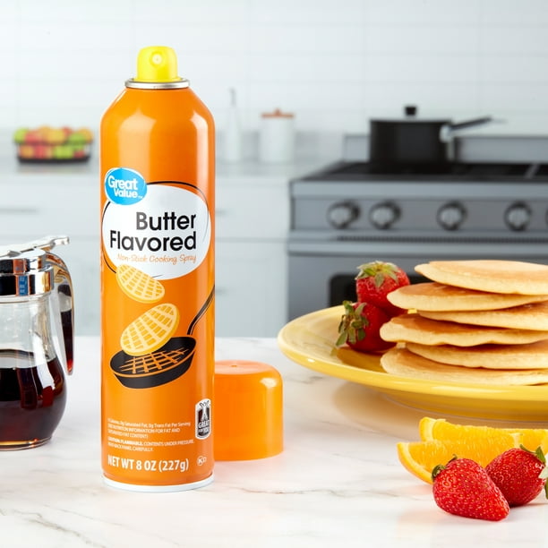 Great Value Butter Cooking Spray, 8 oz