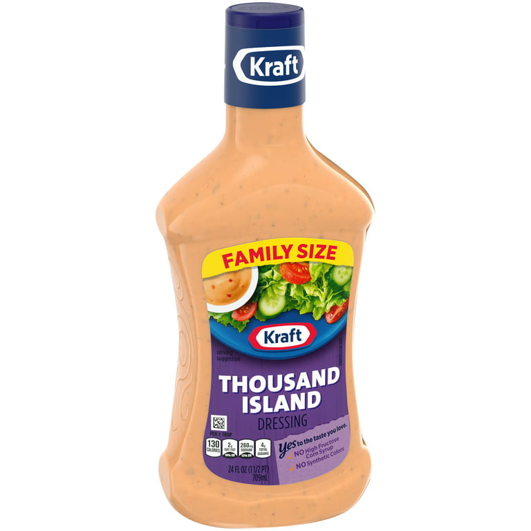 Kraft Thousand Island Salad Dressing Family Size, 24 fl oz Bottle