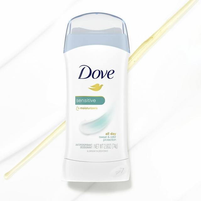 Dove Sensitive All Day Sweat and Odor Protection Antiperspirant Deodorant 2.6 oz