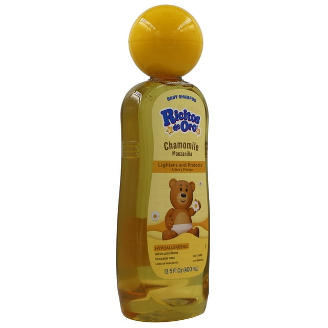 Ricitos de Oro Manzanilla Baby Shampoo Chamomile, Lightening Shampoo, Color Protection, 13.5 fl oz