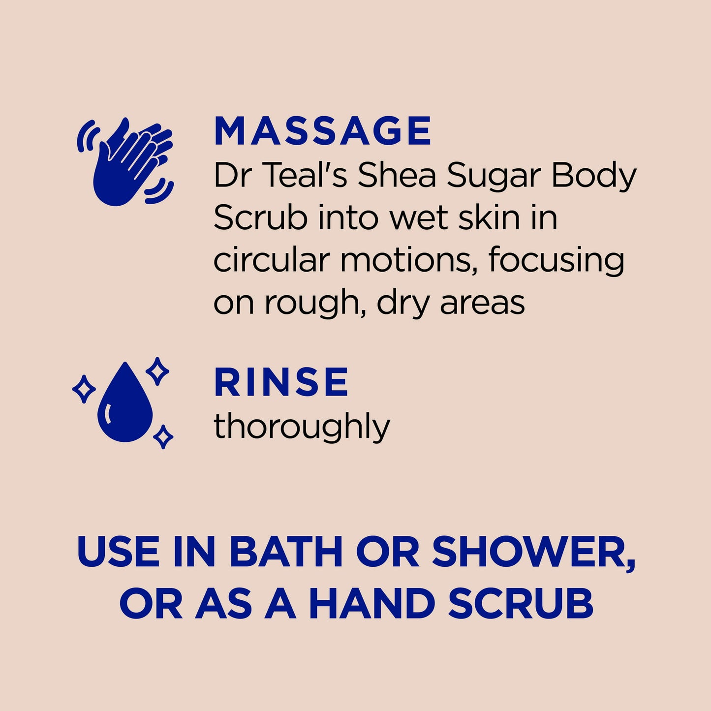 Dr Teal's Shea Sugar Body Scrub with Shea Butter, Almond Oil and Essential Oils, 19 oz