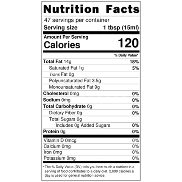 Wesson Pure Canola Oil, 0g Trans Fat, Cholesterol Free, 24 fl ozf