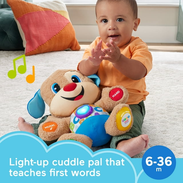 Fisher-Price Laugh and Learn Smart Stages Puppy Musical Plush Toy for Infants and Toddlers