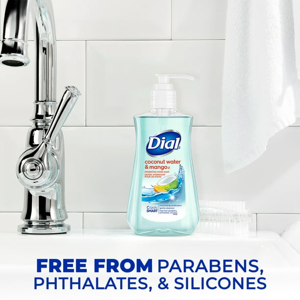Dial Liquid Hand Soap, Coconut Water & Mango, 7.5 fl oz