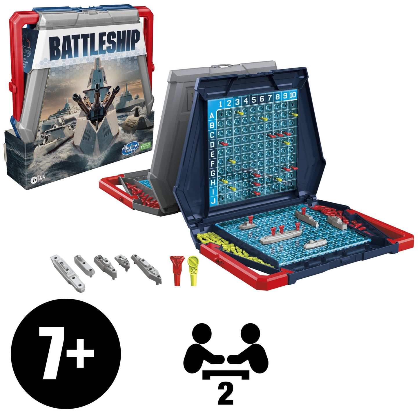 Battleship Classic Strategy Board Game, for 2 Players, for Ages 7+